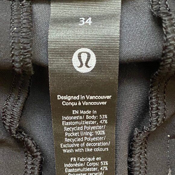 lululemon Commission Classic-Fit Pant, Obsidian, 34W x 32L - Picture 6 of 6